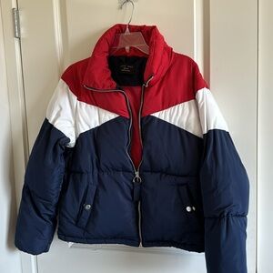 Lovetree Design Women's Navy and Red Coat